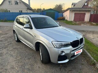 2014 BMW X3 20i xDrive II (F25) Рестайлинг, серебристый, 1700000 рублей, вид 3