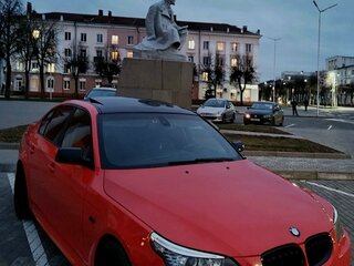 2003 BMW 5 серии 530i V (E60/E61), красный, 1150000 рублей, вид 2
