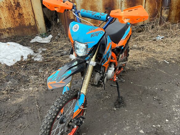 2024 Kayo Evolution YX140EM, синий, 75000 рублей