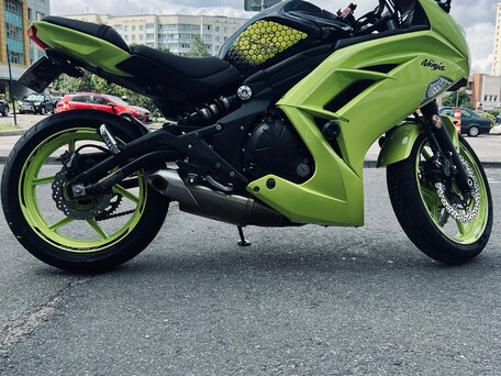 2016 Kawasaki Ninja 650, зелёный, 620000 рублей, вид 1