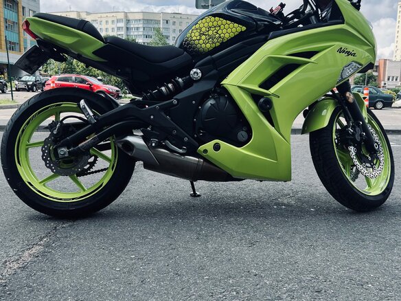 2016 Kawasaki Ninja 650, зелёный, 620000 рублей