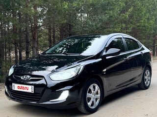 2013 Hyundai Solaris I, чёрный, 1220000 рублей, вид 1