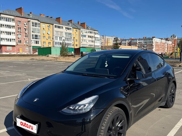 2020 Tesla Model Y Long Range I, чёрный - вид 1