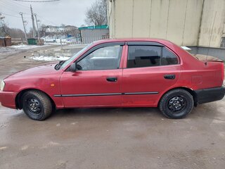 2004 Hyundai Accent ТагАЗ II, красный, 250000 рублей, вид 4