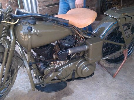 1942 Harley-Davidson WL, зелёный, 1600000 рублей, вид 2