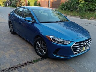 2017 Hyundai Elantra VI (AD), синий, 1450000 рублей, вид 3