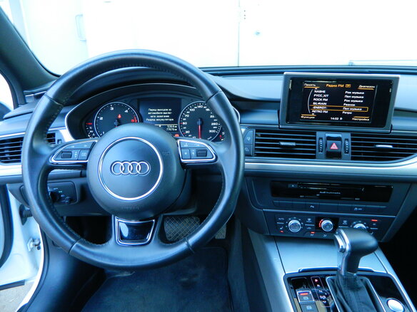2013 Audi A6 IV (C7), белый - вид 4