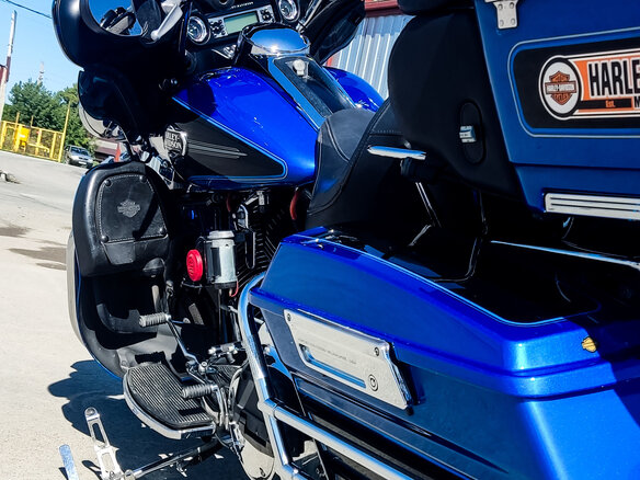 2008 Harley-Davidson Electra Glide, синий, 775000 рублей - вид 19