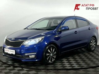 2016 Kia Rio III Рестайлинг, синий, 980000 рублей, вид 2