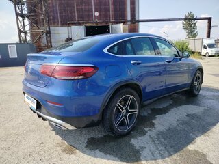 2022 Mercedes-Benz GLC Coupe 300 d I (C253) Рестайлинг, синий, 4788000 рублей, вид 3