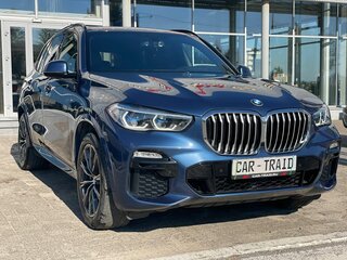 2019 BMW X5 40i IV (G05/G18), синий, 6750000 рублей, вид 4