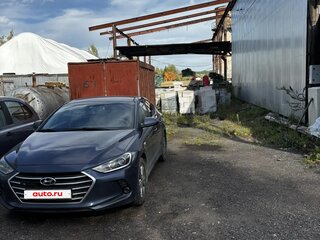2017 Hyundai Elantra VI (AD), синий, 1599000 рублей, вид 2