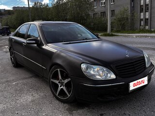 2004 Mercedes-Benz S-Класс 500 IV (W220) Рестайлинг, чёрный, 300000 рублей, вид 5