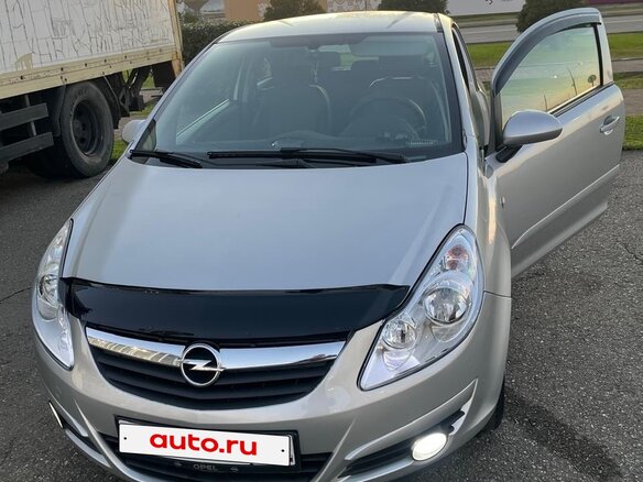 2007 Opel Corsa D, серебристый, 750000 рублей