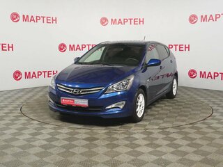 2015 Hyundai Solaris I Рестайлинг, синий, 884000 рублей, вид 1