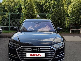 2019 Audi A8 Long 55 TFSI IV (D5), чёрный, 3700000 рублей, вид 2