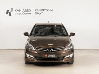 2015 Hyundai Solaris I Рестайлинг, коричневый, 1045000 рублей, вид 2