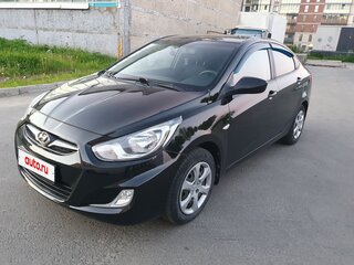 2012 Hyundai Solaris I, чёрный, 590000 рублей, вид 1