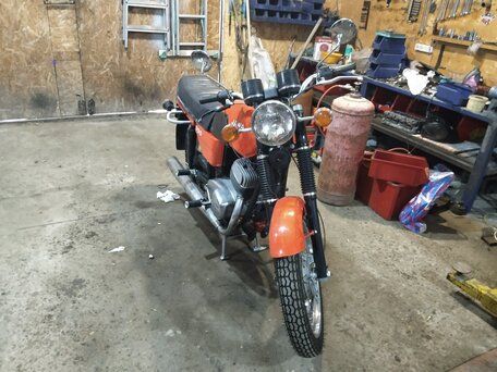 1979 Jawa 350 OHC, красный, 250000 рублей, вид 4