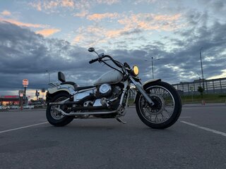 1997 Yamaha XVS400 Drag Star, белый, 198000 рублей, вид 4