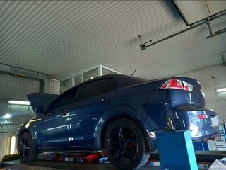 2007 Mitsubishi Lancer X, синий, 780000 рублей, вид 2