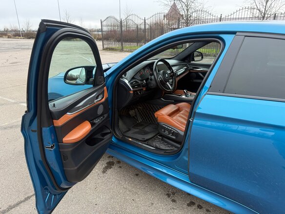 2017 BMW X6 M II (F86), голубой, 4099000 рублей - вид 18