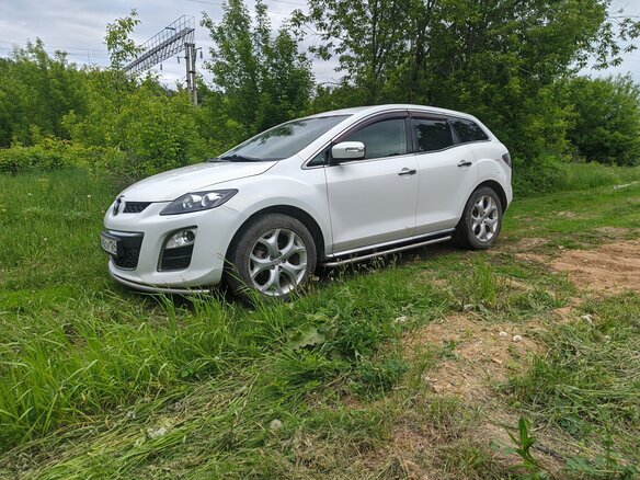 2011 Mazda CX-7 I Рестайлинг, белый, 850000 рублей