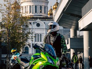 2013 Kawasaki ER-6F (Ninja 650R), зелёный, 530000 рублей, вид 1
