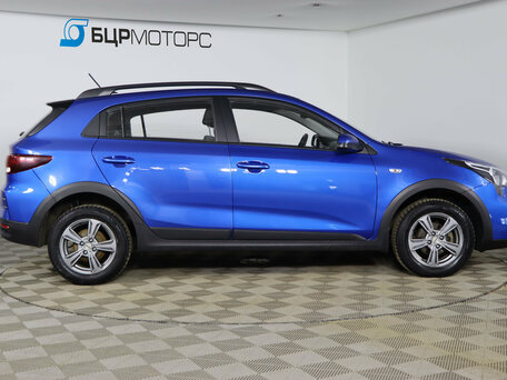 2021 Kia Rio X IV Рестайлинг, синий, 1599990 рублей, вид 4