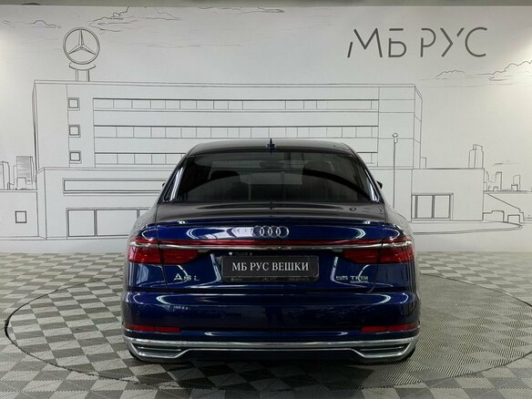 2018 Audi A8 Long 55 TFSI IV (D5), синий, 4420000 рублей - вид 8