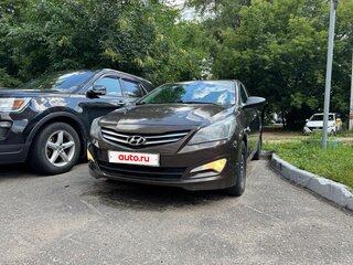 2016 Hyundai Solaris I Рестайлинг, коричневый, 450000 рублей, вид 1