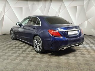 2018 Mercedes-Benz C-Класс 200 IV (W205) Рестайлинг, синий, 3014004 рублей, вид 4