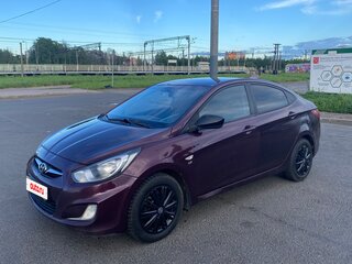 2011 Hyundai Solaris I, фиолетовый, 365000 рублей, вид 1