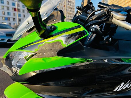 2019 Kawasaki Ninja 650, зелёный, 615000 рублей, вид 5