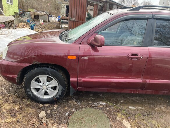 2008 Hyundai Santa Fe Classic Classic, красный, 550000 рублей - вид 5