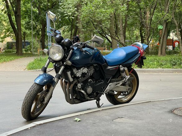 2006 Honda CB 400 Super Four, синий, 270000 рублей