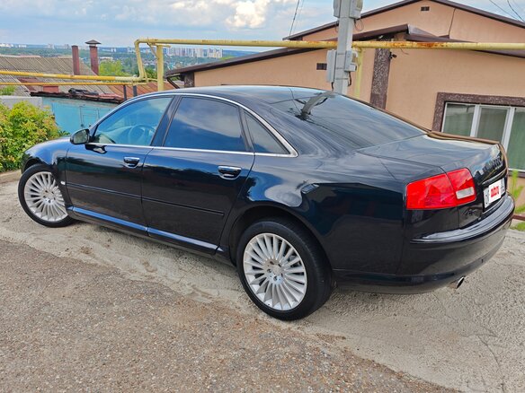 2006 Audi A8 II (D3) Рестайлинг, синий, 1450000 рублей - вид 4