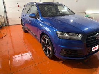 2017 Audi Q7 II (4M), синий, 4750000 рублей, вид 3