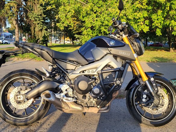 2015 Yamaha MT-09 (FZ-09), фиолетовый, 750000 рублей - вид 1