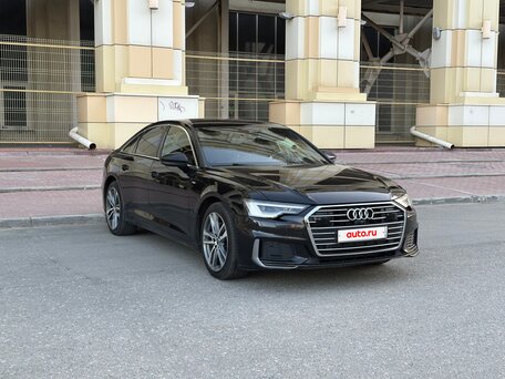 2021 Audi A6 45 TFSI V (C8), чёрный, 3950000 рублей, вид 4