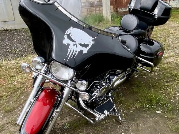 2005 Yamaha XVS1100, красный, 600000 рублей - вид 12