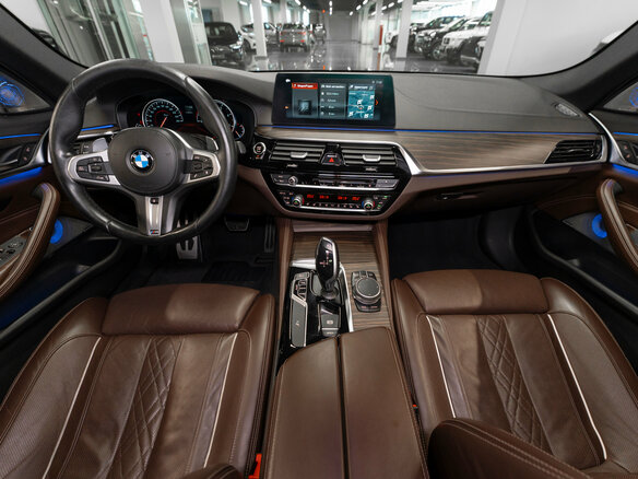 2018 BMW 5 серии 530d xDrive VII (G30/G31/G38), синий - вид 7