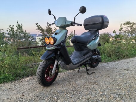 1995 Yamaha BWs, голубой, 160000 рублей, вид 1