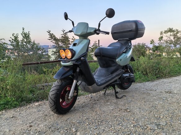 1995 Yamaha BWs, голубой, 160000 рублей
