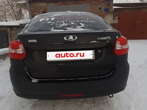 2016 Lada (ВАЗ) Granta I, чёрный, 450000 рублей - вид 1