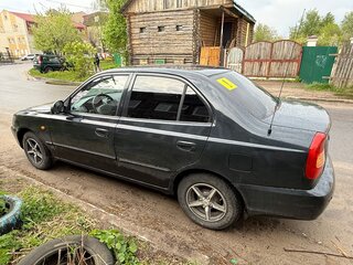 2007 Hyundai Accent ТагАЗ II, чёрный, 290000 рублей, вид 3