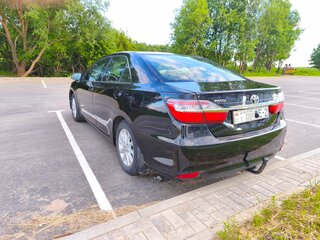 2015 Toyota Camry VII (XV50) Рестайлинг, чёрный, 1230000 рублей, вид 3