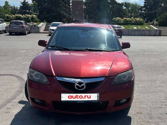 2008 Mazda 3 I (BK) Рестайлинг, красный, 450000 рублей - вид 1