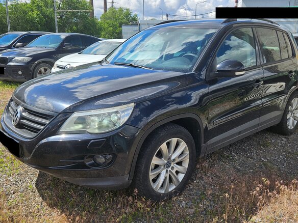 2009 Volkswagen Tiguan I, чёрный