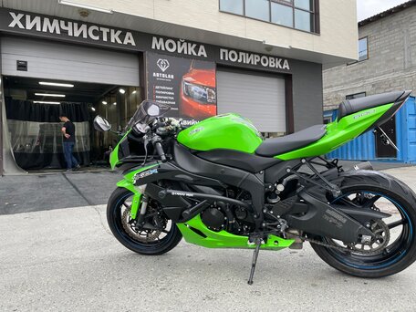 2011 Kawasaki ZX-6R Ninja, зелёный, 650000 рублей, вид 3